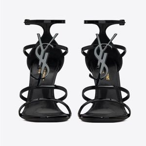 AUTHENTIC YSL CASSANDRA SANDALS, BLACK, YSL SIZE 41